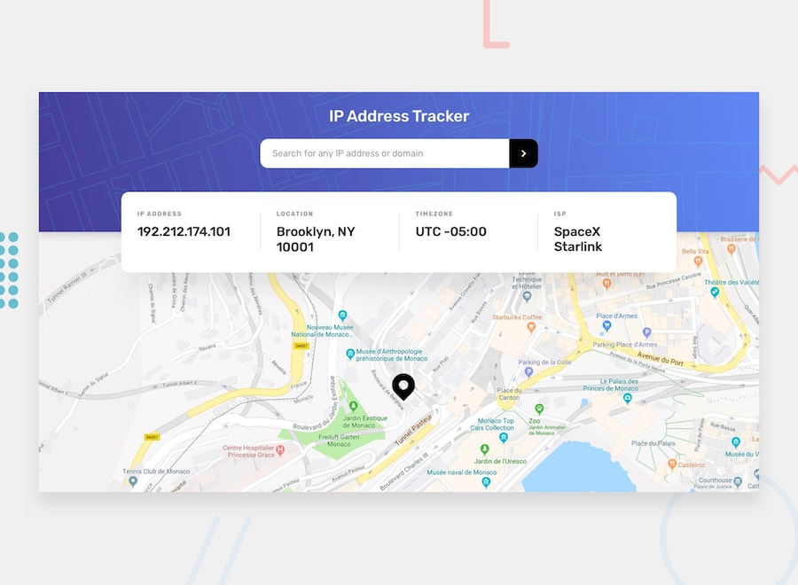 ip address tracker preview